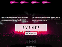 Tablet Screenshot of omgclubs.com